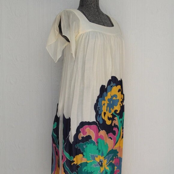 60's 70's Ted Lapidus light summer cotton dress - Picture 2 of 4